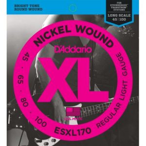 DADDARIO ESXL170 XL NICKEL WOUND DOBLE BOLA [45-100]