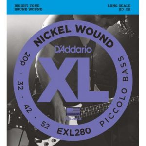DADDARIO EXL280 NICKEL WOUND PICCOLO BASS, LONG SCALE [20-52]