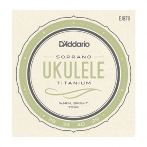 Juego de cuerdas ukelele DADDARIO EJ87S TITANIUM UKULELE SOPRANO