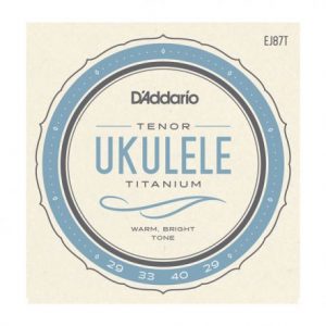 Juego de cuerdas ukelele DADDARIO EJ87T TITANIUM UKULELE TENOR